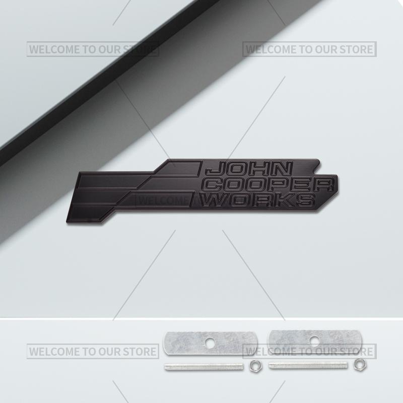 3D Car John Cooper Works Grille Emblem JCW Badge Metal Stickers Rear Trunk Decals For Mini Cooper S F66 F65 F67 U25 J01 J05 R61