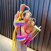Fashionable Sports Barbell Keychain: Mini Water Cup and Bag Pendant