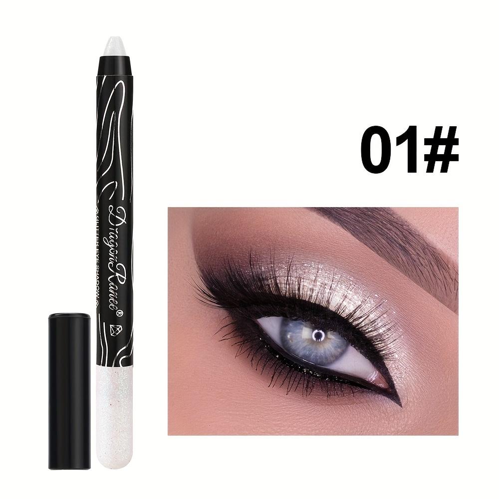 12-Color Eyeshadow Pencil Vibrant Matte Metallic and Shimmery Effects Creamy Waterproof Formula Eyeshadow Stick Long-Lasting Smudge-Proof Makeup