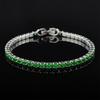 Bracciale Tennis Hip-Hop Zirconi Multicolore - Senza Sbiadire, Design Full Diamond