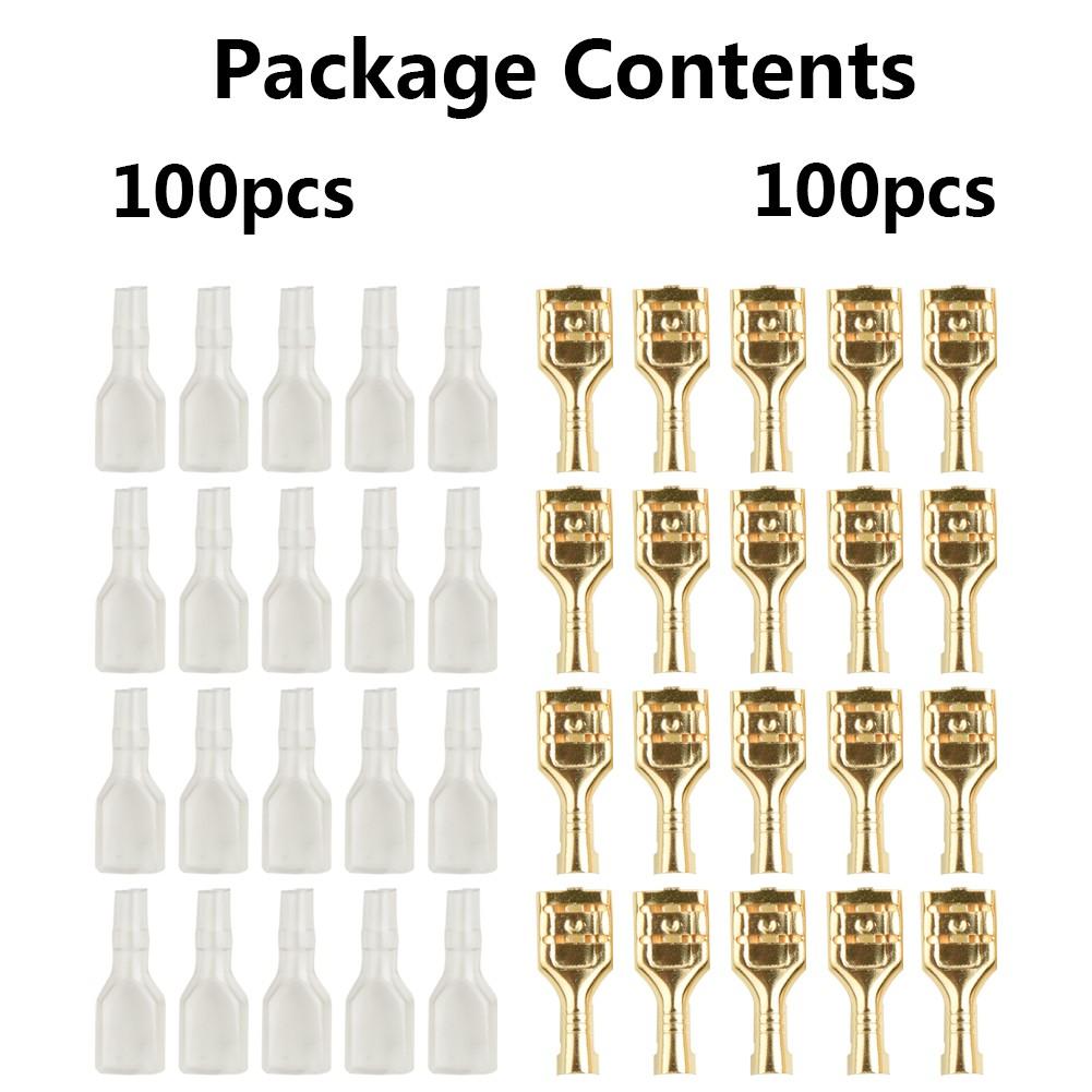 Spade Terminal Connectors Insulating Sleeves 22 ~ 16AWG 0.5mm Thickness