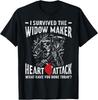 I Survived The Widow Maker Heart Attack Heart Disease T-Shirt