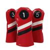3Pcs Driver/Fairway Wood/Hybrid Club Head Cover Set Leather Golf-Club Headcovers Portable Golf Accessories for Women Men