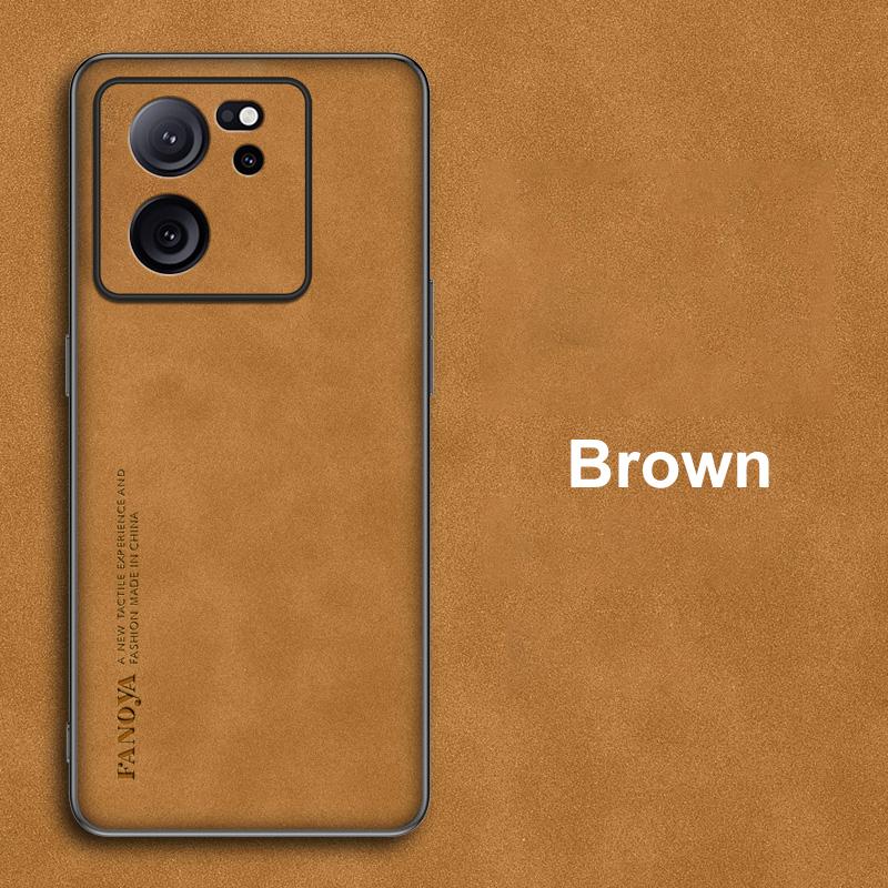 Luksusowe skórzane etui dla Xiaomi Mi 13T Pro Matowe etui na tył Silikonowe etui na telefon z pełną ochroną dla Xiaomi Mi 11T 12T Pro Coque