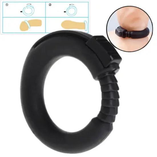 Male Scrotum Ring Ejaculation Delay Penis Ring Bondage Erection Ball Ring Delay Ring Reusable Enlargement Ball Stretcher Sex Toy