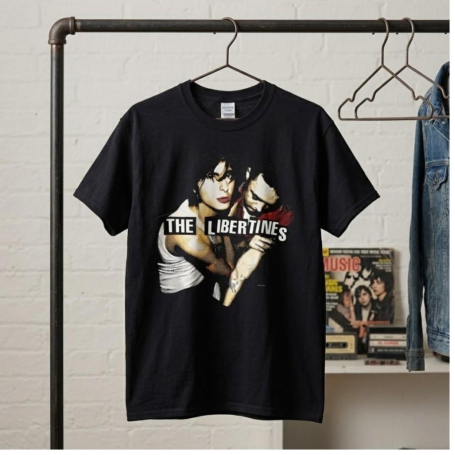 The Libertines Shirt Self Titled Album Cover Pete Doherty Indie Rock Black Tee Unisex T-Shirt XXXL