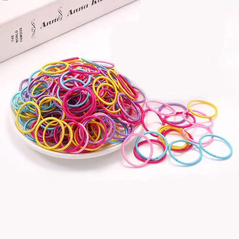 100 Korean-Style Children's Hair Ties - Gentle Baby Hair Accessories for Little Girls