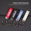 DFIB1 Car Exquisite Carbon Fiber Keychain Car Styling Custom Key Ring For K5 K9 Sorento Ceed Sportage Carnival Forte Niro Cadenza