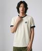 Osillos C106 Roll-Up Trim Ringer Short Sleeve T-Shirt_Cream