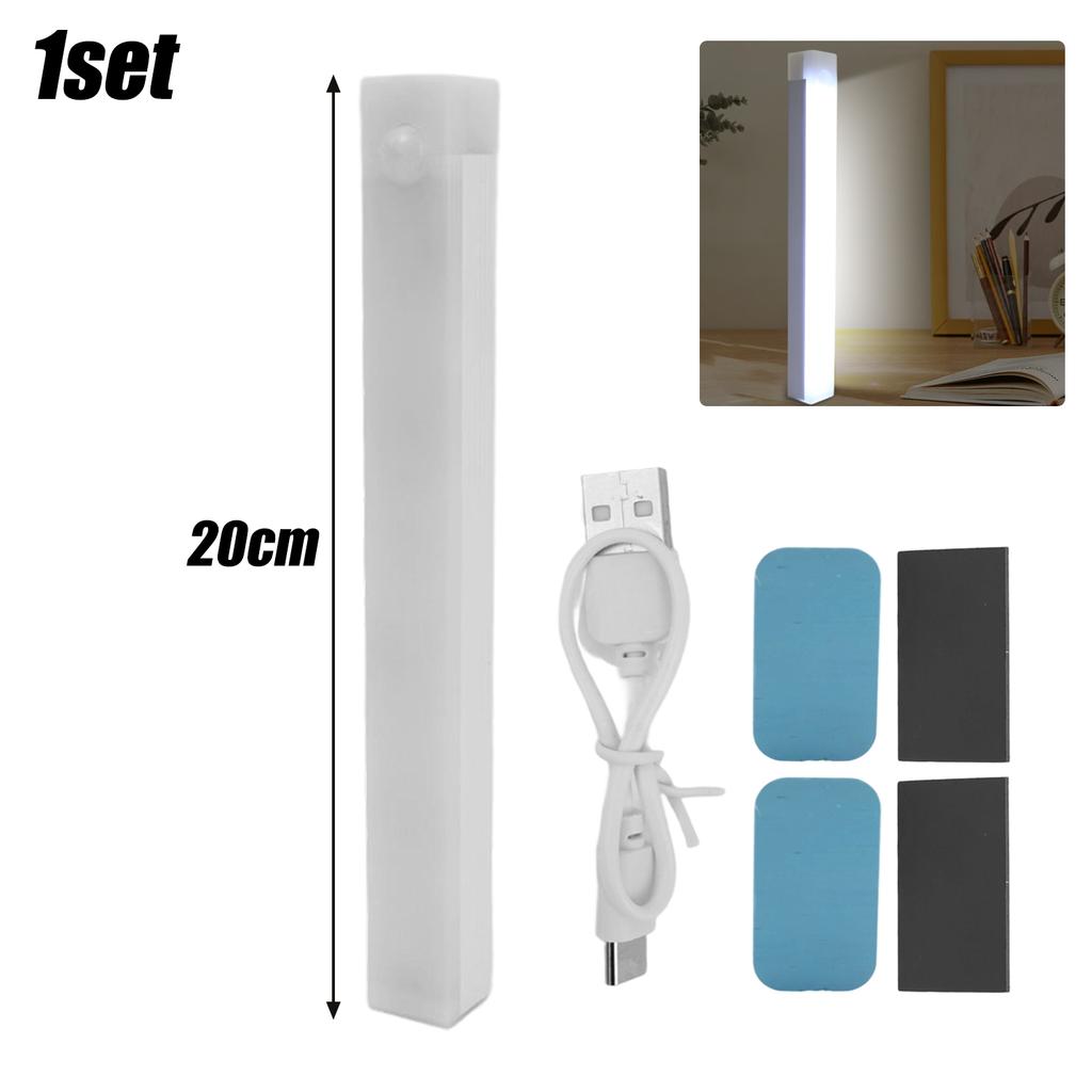 LED Cabinet Light Motion Sensor Rechargeable Wireless Closet Lighting USB Wardrobe Night Lamp Home Kitchen Hallway Dimmable