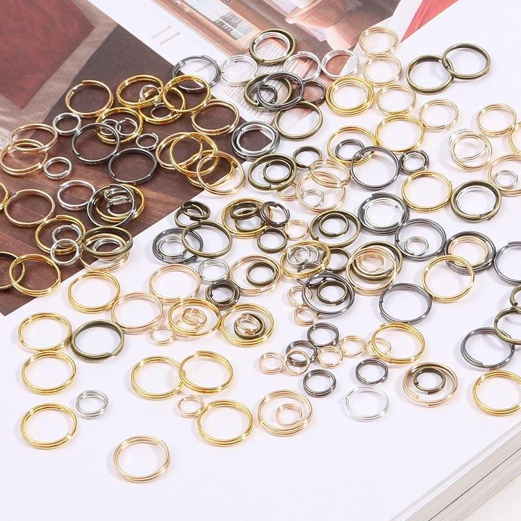 Eisen Biegeringe: Handgemachte DIY Schmuckherstellungsmaterialien für Ohrringe, Armbänder, Halsketten, Anhänger und Verbinder.