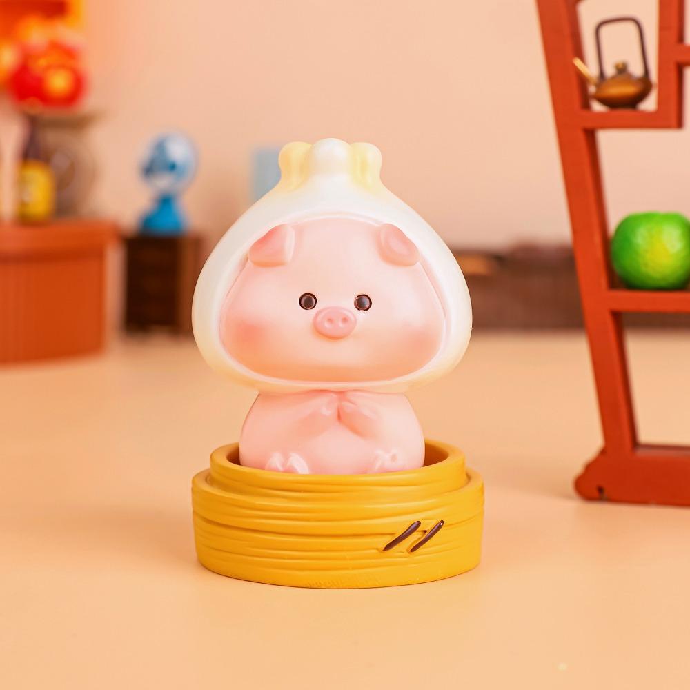 

Resin Chips Pig Miniaturas Ornament Collection Piggy Chef Car Ornament Desktop Decor style A