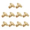 10 Pcs SMA Tee Adapter Wide Bandwidth OFC Radio Frequency Adapter SMA Coax Connector for GPS System