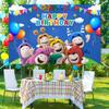 Cartoon Odd&bods Kids Birthday  Photography Backdrops Kids Birthday Photo Background Studio Portraits Photocall Props