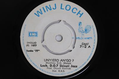 7inch Record D.O. 7 SHIRATI JAZZ - Unyiero An'go? / Wuodh Mary U.k. DMF72 WINJ LOCH Kenya World Music Used
