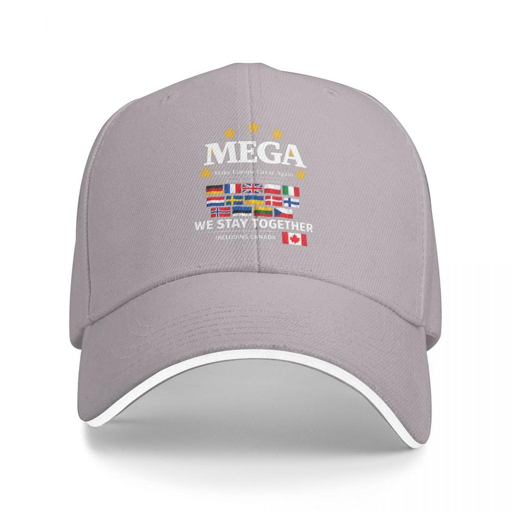 Baseballkappen MEGA Make Europe Great Again Retro Grafik FeUnisex Unisex Lässige Sommerhüte