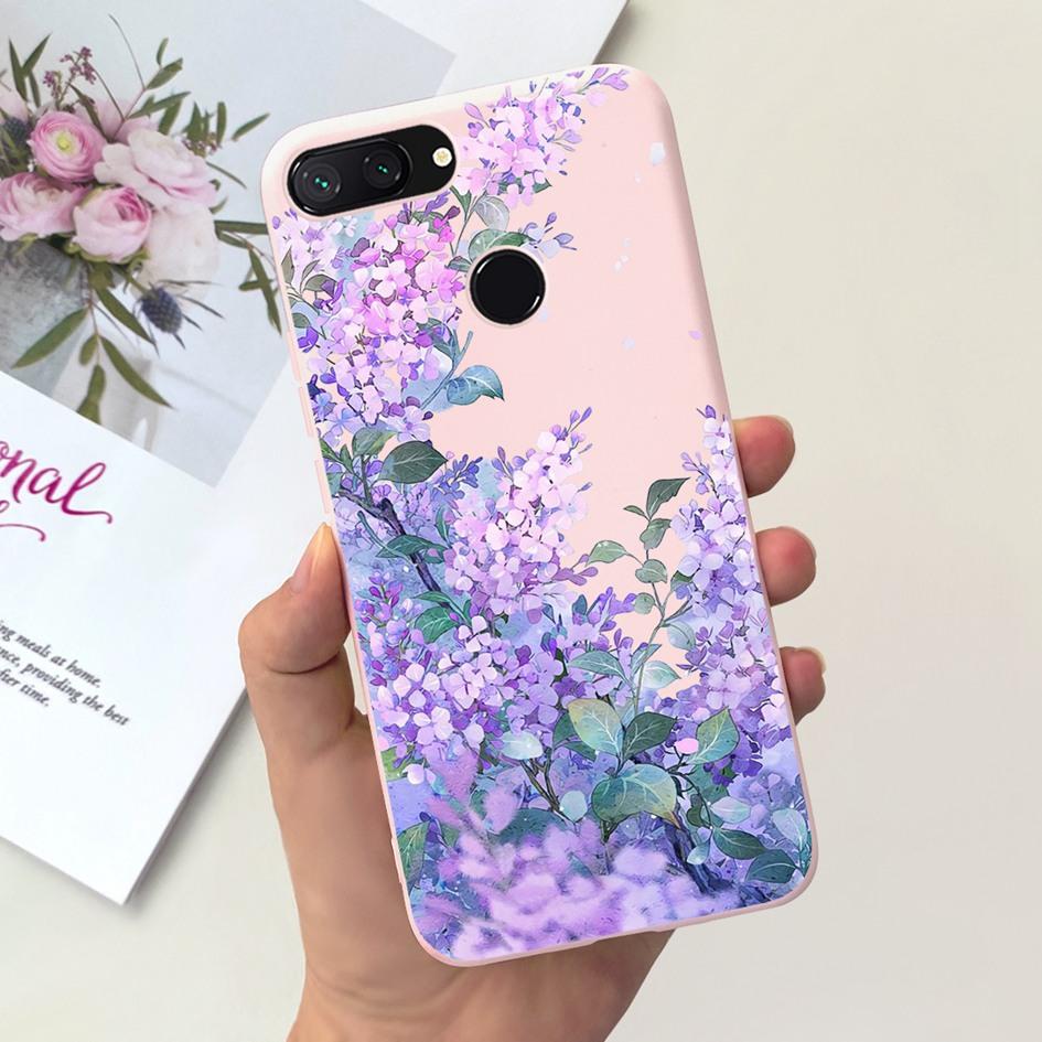 Für Xiaomi Mi 8 Lite Hülle 6,26" Mode Landschaft Mädchen Bumper Weiche Silikon Handyhülle Für Xiomi Mi 8 Lite Funda Mi8Lite Tasche