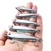 Mirror Surface Artificial Hard Fish Lure 10g-80g Spoon Spinner Bait Metal Jig Bait  White Tip