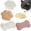 DIY Katzenpfote & Knochenform Silikonform Aufbewahrungstablett Schmuckausstellungsplatte Wohndekor Katzen- und Hundenapf Gipsform