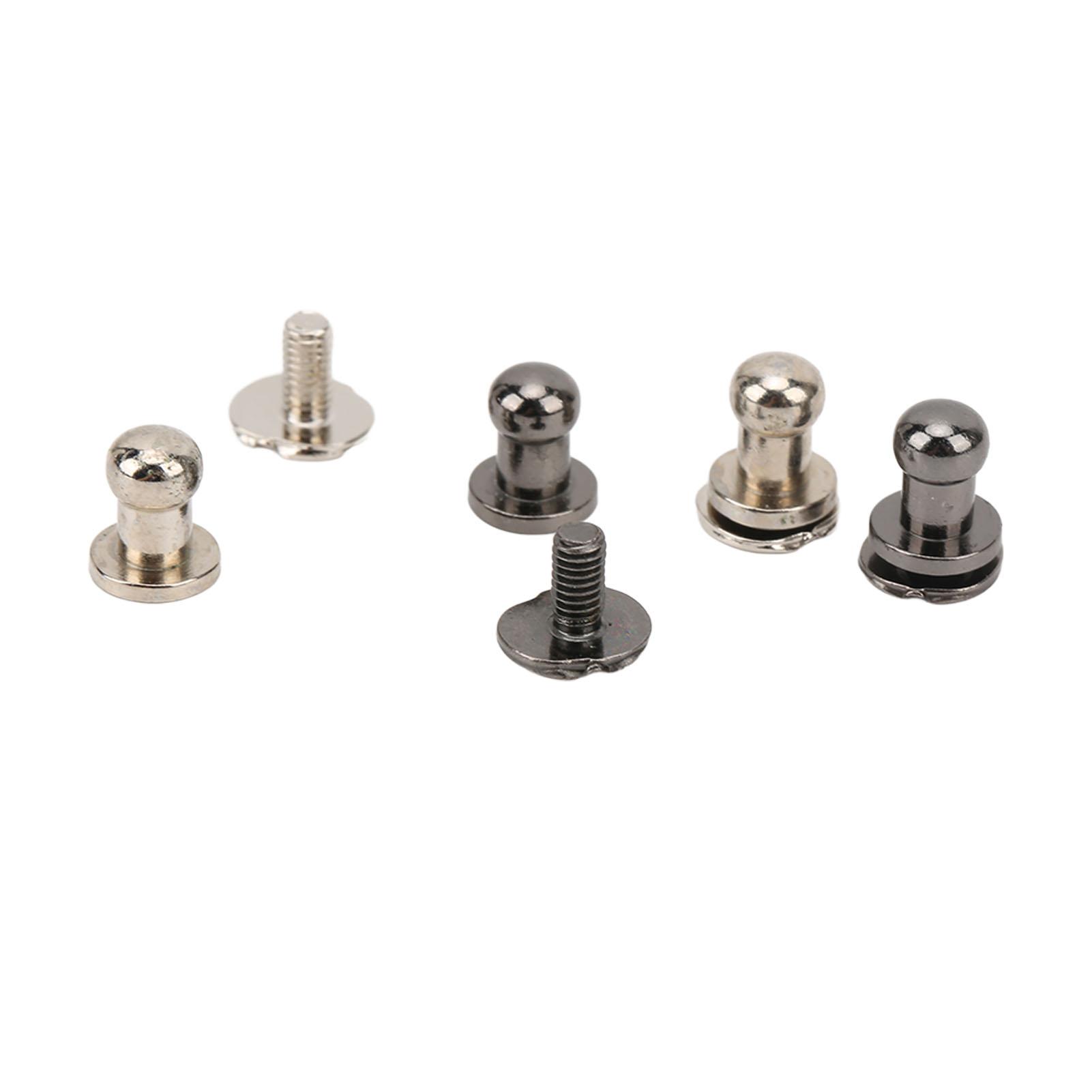 

200 комплектов винтов Chicago 0,3x0,2 дюйма с круглой головкой, прочные, долговечные, широко используемые в кожевенном деле