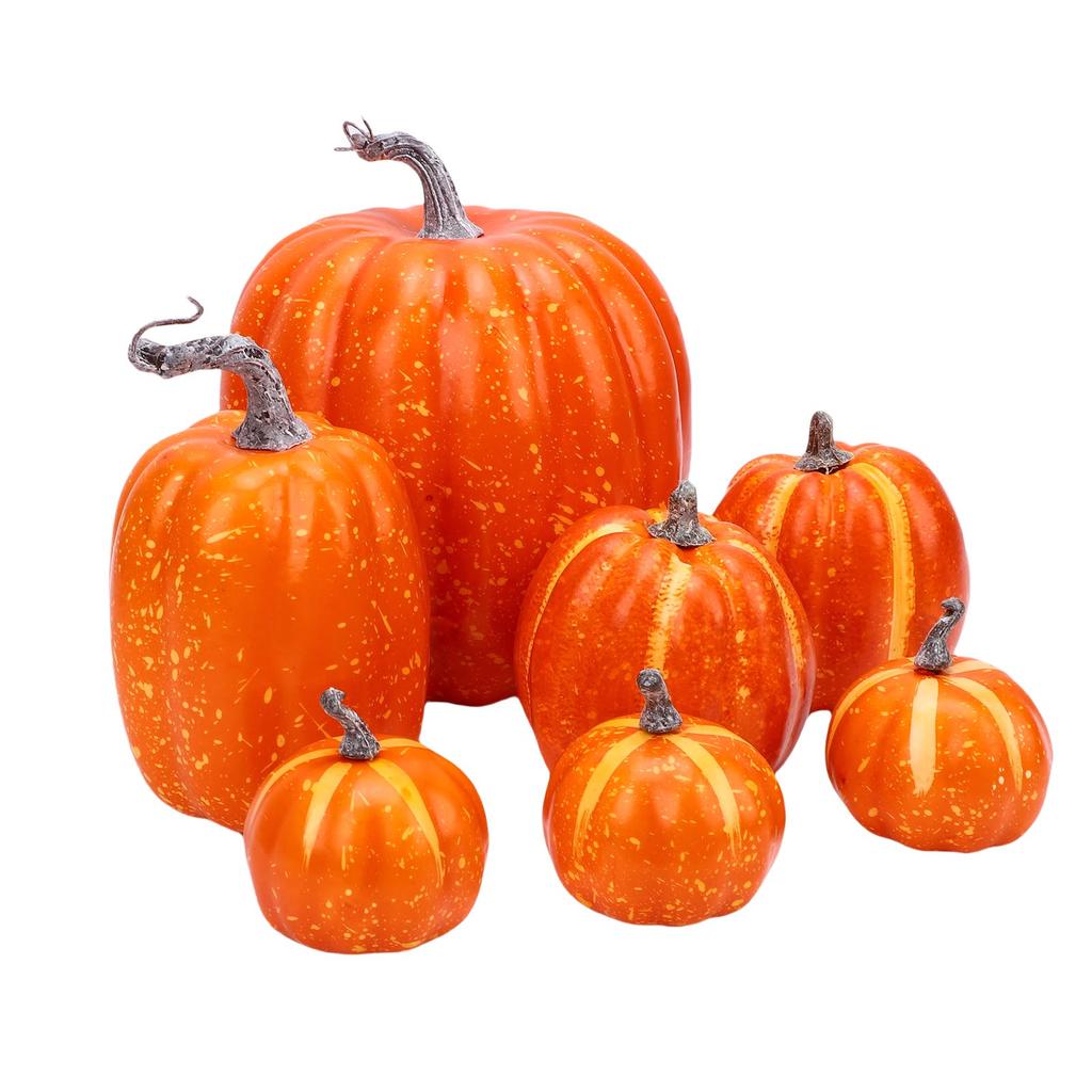 Foam Pumpkins Set Multifunctional Reusable Faux Foam Pumpkins Decoration for Indoor Outdoor