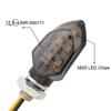 Upgrades Bright LED Motorcycle Indicator Lights 12V Universal Fit Weatherproof ABS Housing for Cruiser Sports Bikes