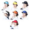 Sun Hat Topless Design Wide Brim UV Protection Elastic Fit Exercise Hat Adjustable Headband Outdoor Sports Hat
