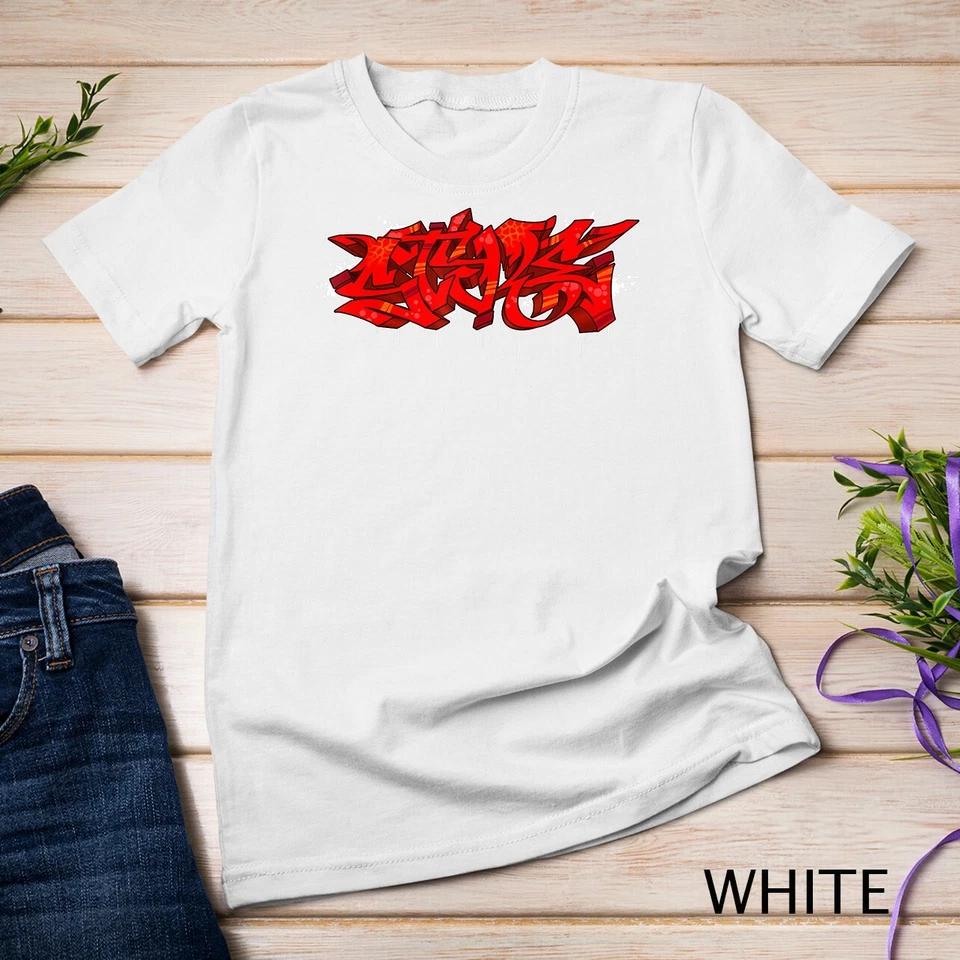 STYLE Graffiti piece red Graffiti Hiphop Shirt Unisex T-shirt 2 4XL