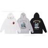 Unisex Oversized Cotton Hooded Sweatshirt With Camo Print Loose Fit Streetwear Teens Adults