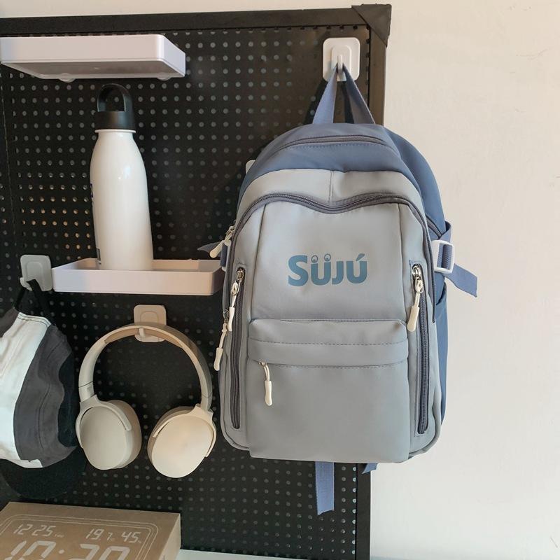 

Дорожня сумка Контрастний колір Шкільний рюкзак для старшокласників. Рюкзак великої місткості синій