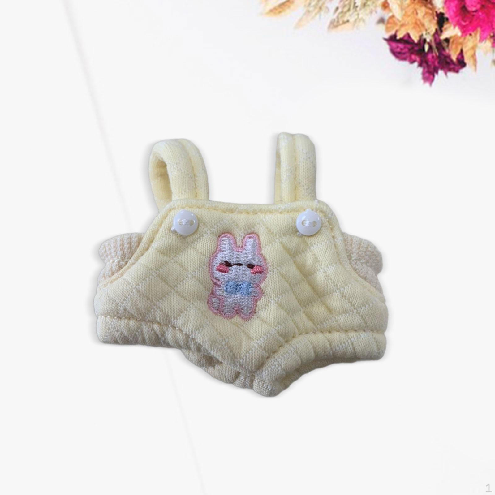 

Cloth Doll Bodysuit 17cm Fashion Gifts Dress up Comfort Changing Clothes Scene Photo Prop жовтий