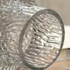 Ripple Textured Glass Vase, Clear Ice Pattern Flower Vase for Home Decor, Modern Minimalist Floral Arrangement Vase