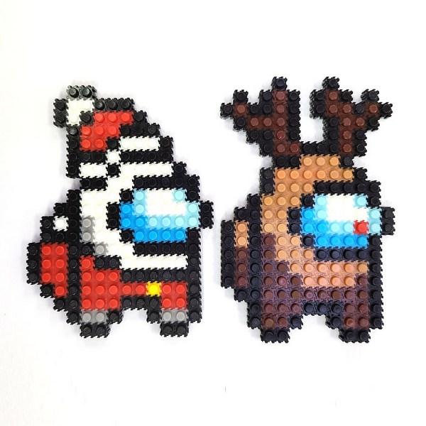 

Block Tong DIY Deform Block + Design + Набор крючков для сумки, 2 шт., 17–13 Mini Santa Plus Rudolph (блок), Случайная доставка (Сумка-крючок), Корейские популярные игрушки