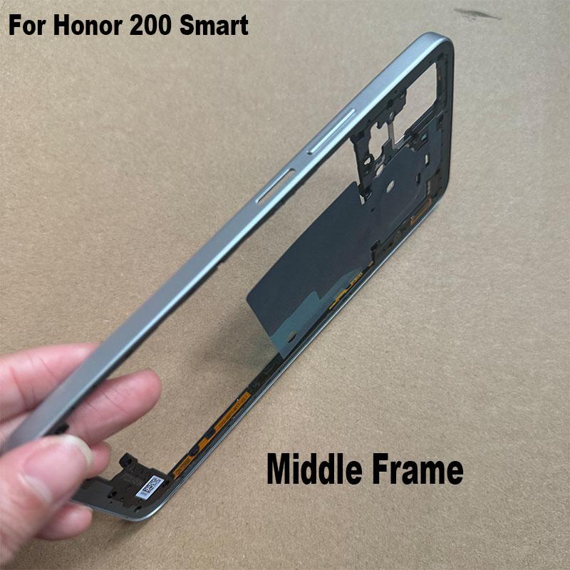 For Huawei Honor 200 Smart Middle Frame Faceplate Housing Chassis Front LCD Bezel Repair Parts Replacement
