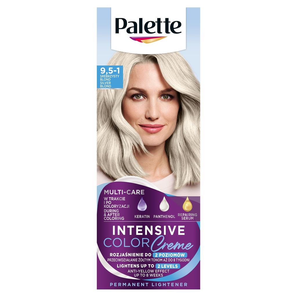 Palette Intensive Color Creme Permanent Hair Dye, No. 9.5-1 Silver