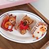 Peacock Cute Bear Hair Claw PVC Acrylic Hair Claw Cartoon Animal Shark Clip  Female
