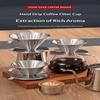 Stainless Steel Pour Over Coffee Dripper Reusable Rustproof Design Perfect For Home Office Coffee Brewing