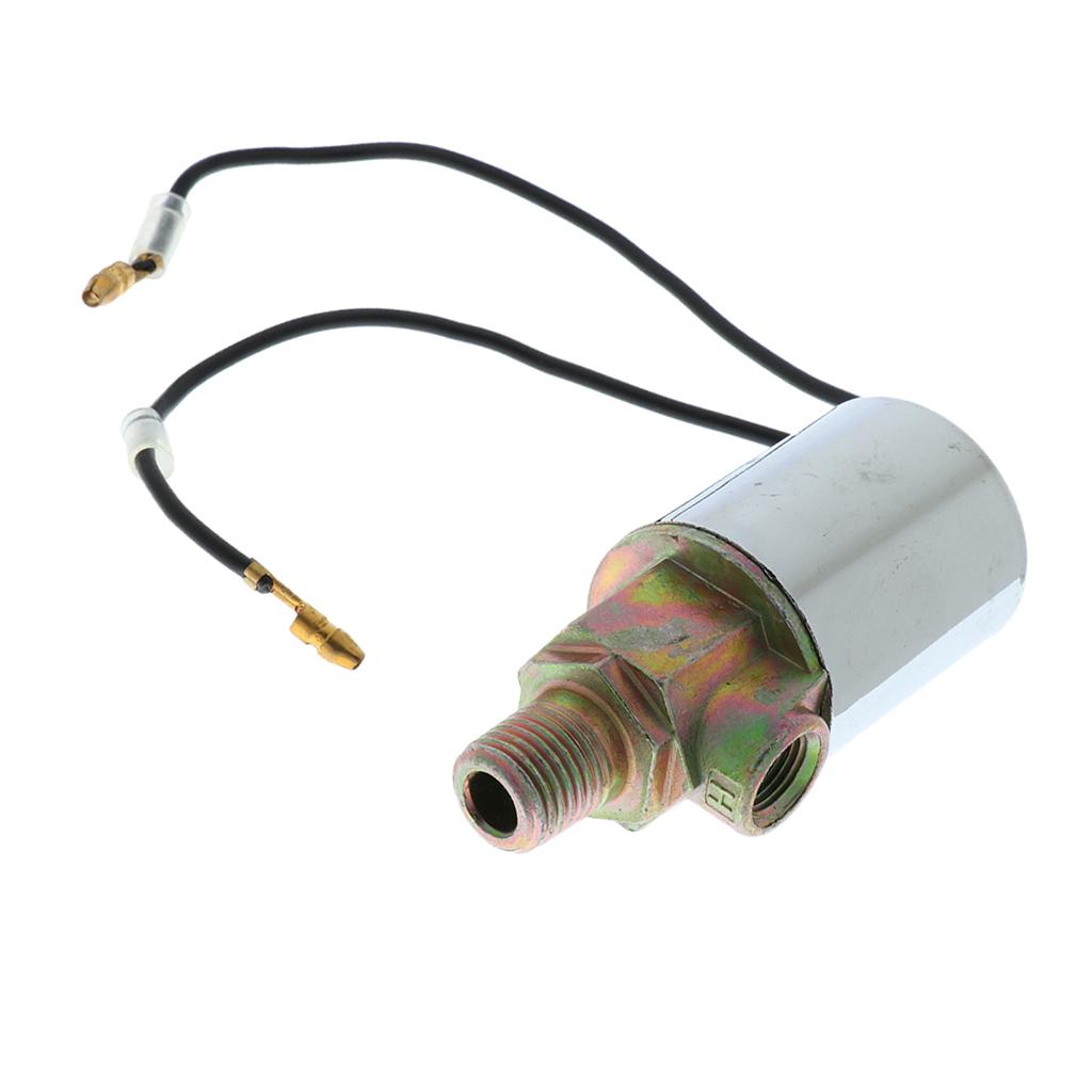Electric Air Solenoid Valve All Metal 12V 24V 1/4 Inch Fitting for Heavy Duty Vehicle Air Systems