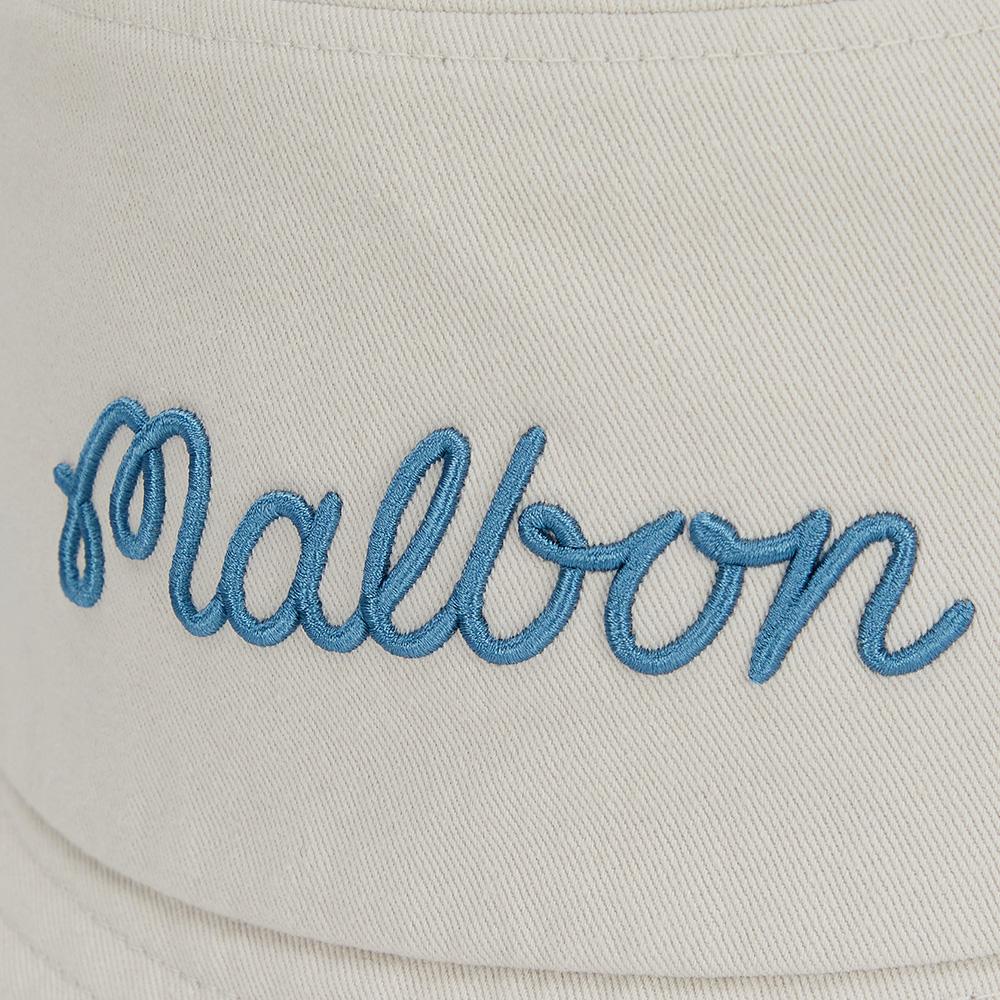MALBON GOLF Basic Lettering Bucket Hat Light Gray