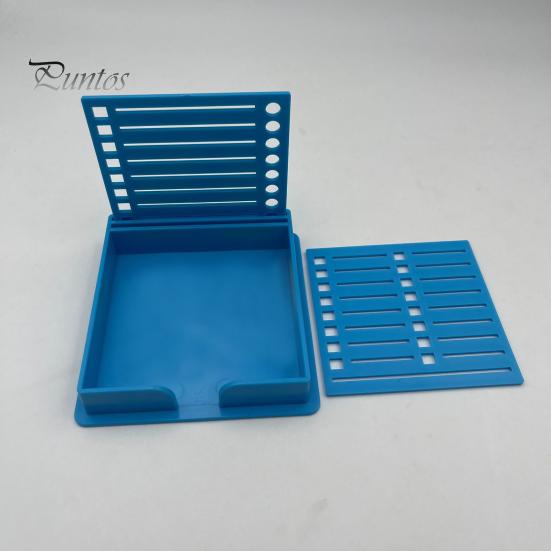 2Pcs Sticky Note Dispenser Holders High Durability Smooth Edge Burr Free Multifunctional Sticky Note Holder with Stencil