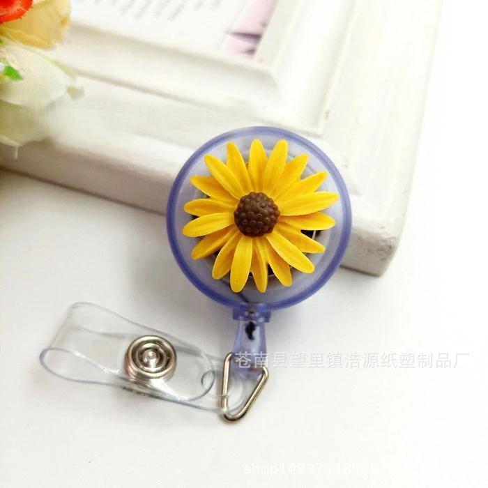1pc Retractable Nurse Badge Reel Clip Students ID Card Badge Holder Accessories Cute Work Badge Reel School Supplies