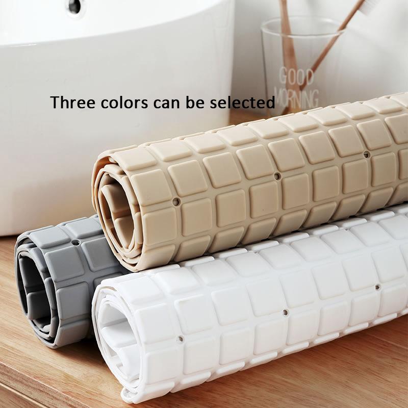 Thickness PVC Bathroom Anti-slip Mat Bath Shower Mat Floor Cushion Bathtub Mat Massage Mat with Suction Cup,Drain Hole