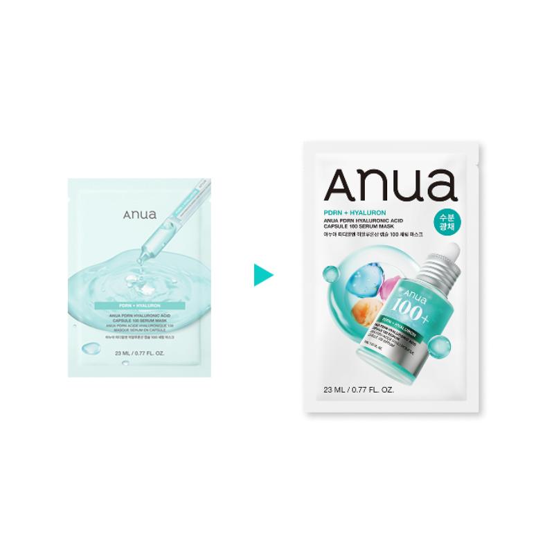 Anua PDRN Капсула Гиалуроновой Кислоты 100 Сыворотка Маска 23 мл