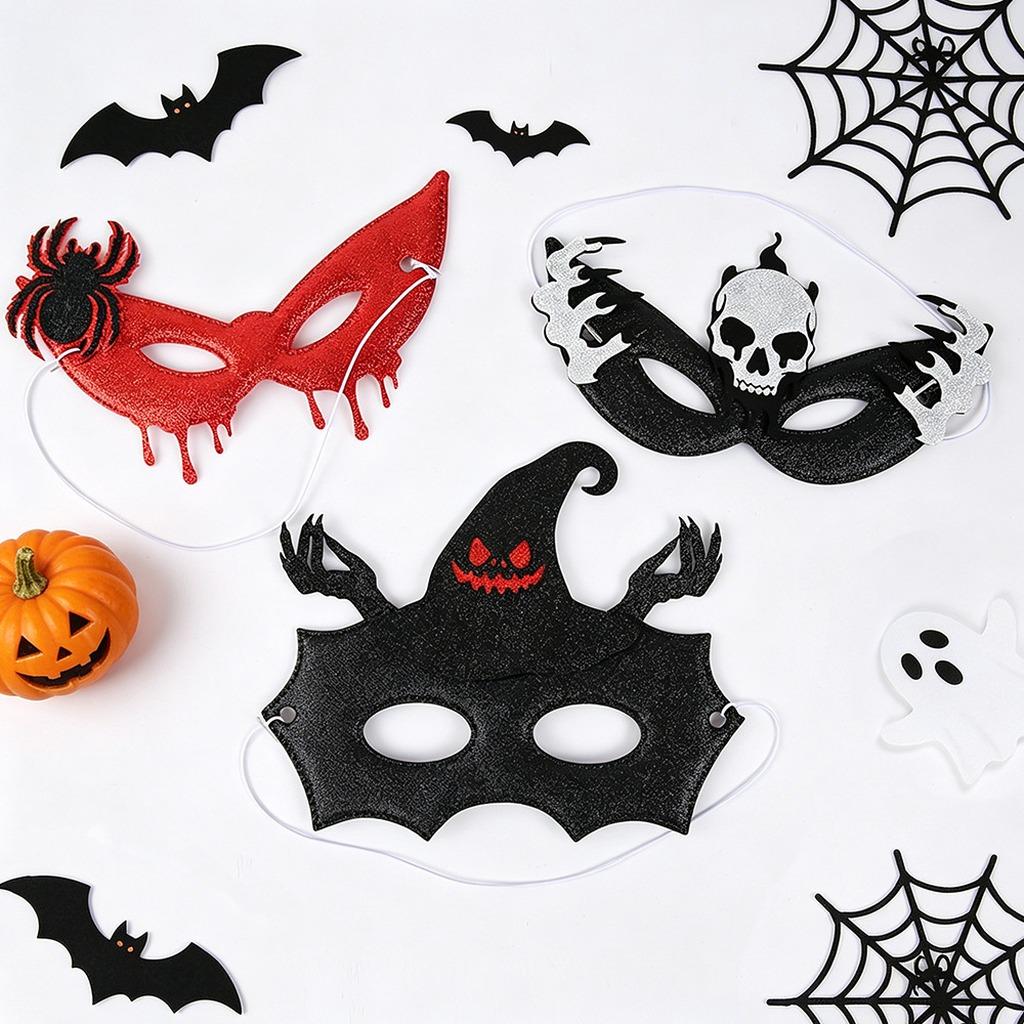 Devil Mask Lightweight Halloween Half Face Mask Cosplay Mask Half Face For Masquerade Carnival Gathering Cosplay
