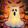 Cute Ghost Decoration Halloween with 8-Mode Remote Control LED Light Candy Bowl