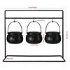 Plastic Halloween Witches Pot Set With Rustproof Metal Stands For Scary Party Centerpieces And Kitchen Decors