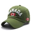 Adjustable I Love Canada Baseball Cap Embroidery Flag Printed Hip Hop Caps Cotton Casual Hats
