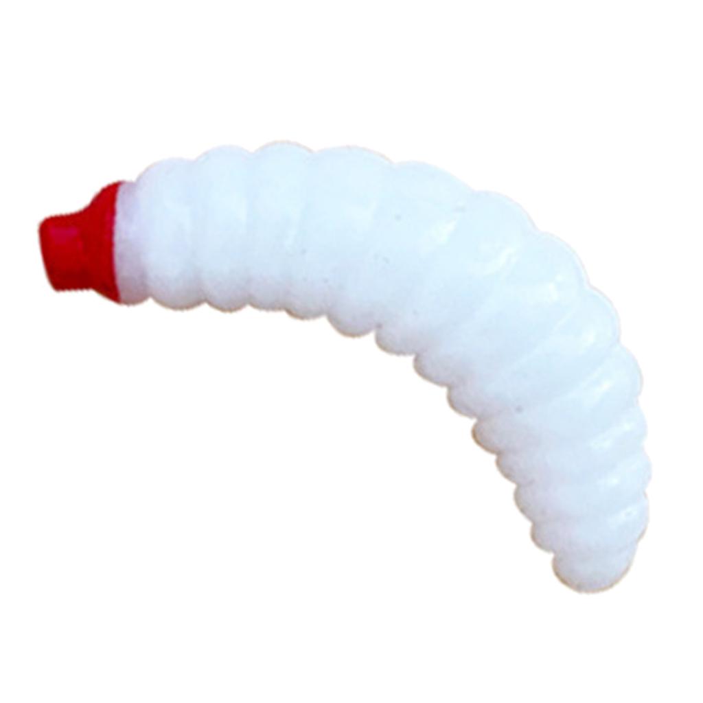 Soft Plastic Maggot Worm Earthworm Baits Soft Artificial Bread Worm Fishing Lure Artificial Baits Jigging Wobblers