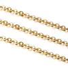 10pcs 45+5cm Gold Color Stainless Steel Link Chains In Bulk Necklaces Fashion Jewelry Adjustable Chains Wholesale Chokers DIY