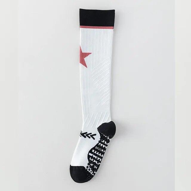 

Professional Women Dance Socks Silicone Non-slip Yoga Pilates Fitness Cotton Breathable Knee High Stockings for Sports One size
